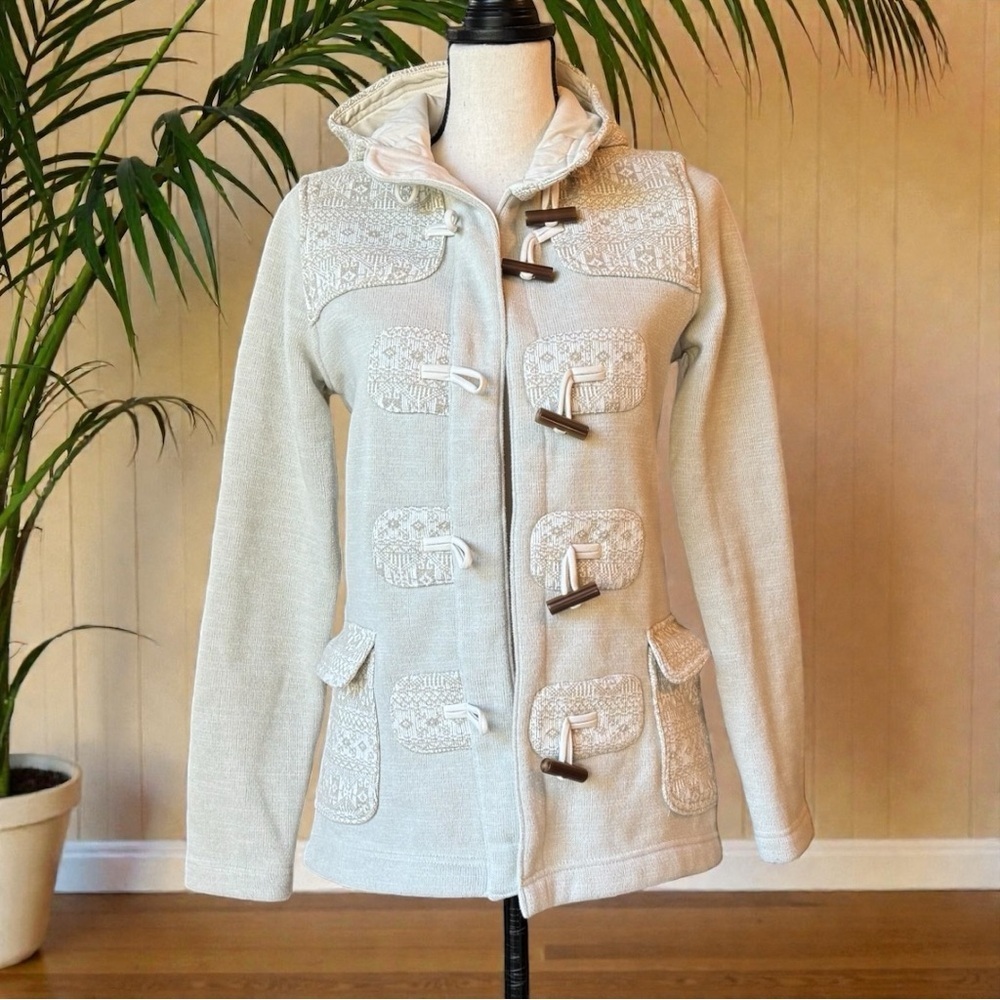 Patagonia Cream Toggle Fleece Coat – Women’s Small